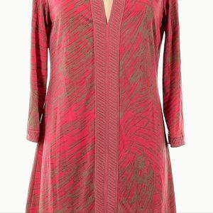 BCBG MAXAZRIA Patterned Shift Dress M